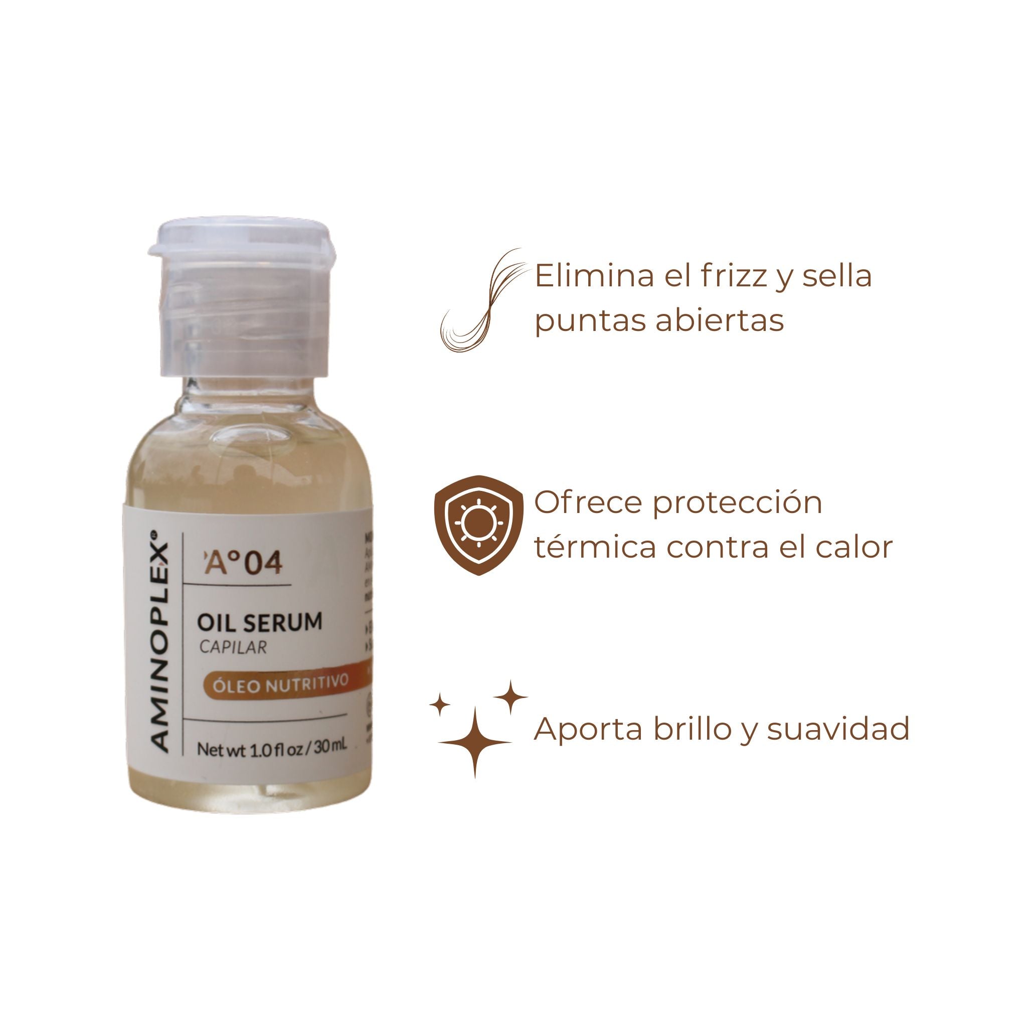 Óleo Capilar Reparador de Puntas y Anti-Frizz - Aminoplex