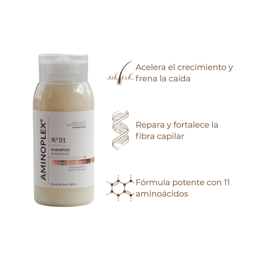 Shampoo Reparador Crecimiento y Anticaída con Plex - Aminoplex
