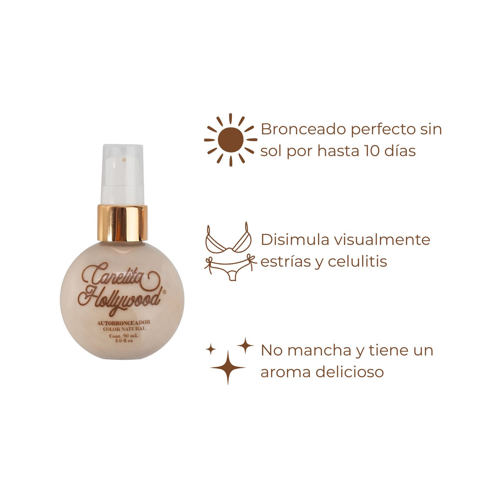 Autobronceador Natural Duración 10 Días - Canelita Hollywood