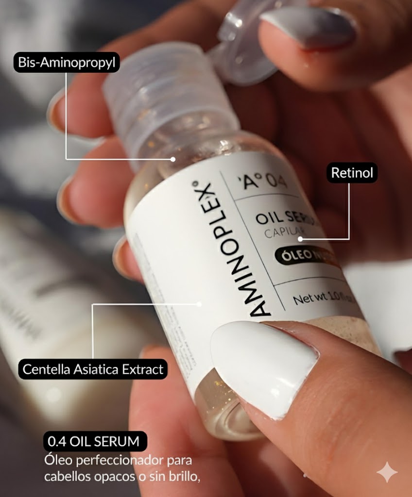 Óleo Capilar Reparador de Puntas y Anti-Frizz - Aminoplex